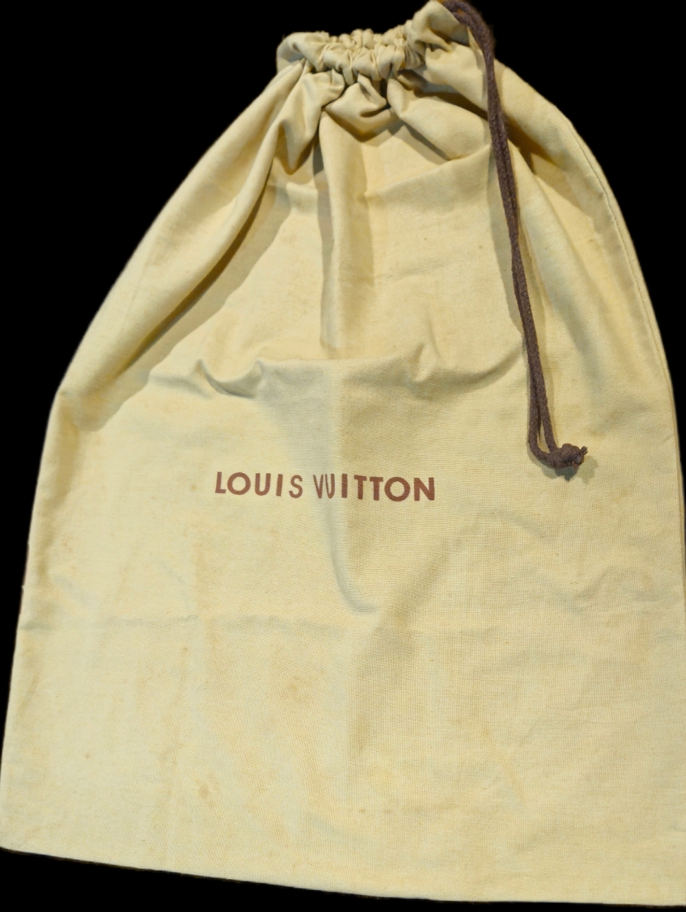 Louis Vuitton XL Large Dust Bag Keepall Speedy 40 Travel Drawstring Vintage LV